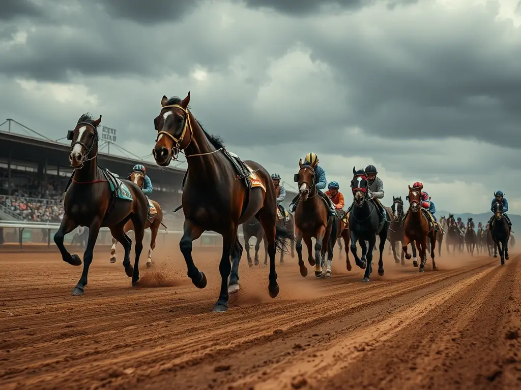 A vibrant image of a carriage driving competition in Aveyron, showcasing horses and drivers navigating a challenging course, with spectators cheering in the background.